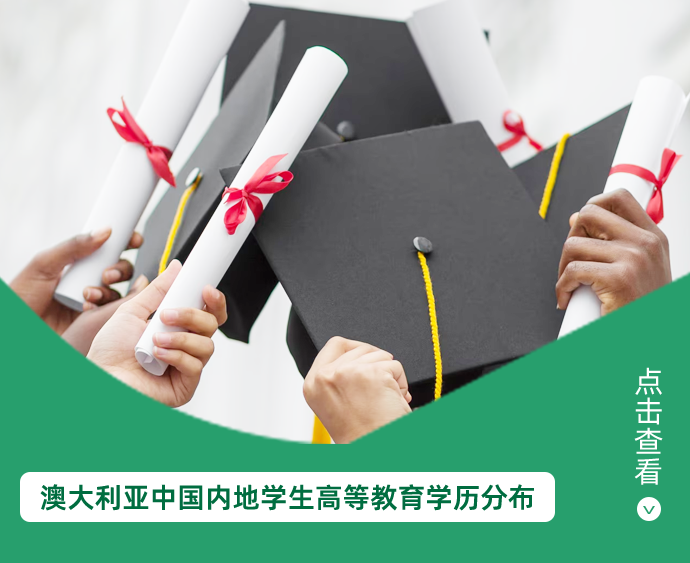 澳大利亚中国内地学生高等教育学历分布