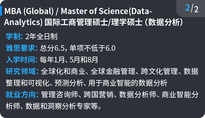 Bachelor of Business 工商学士