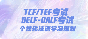 TCF/TEF考试  DELF-DALF考试 个性化法语学习规划